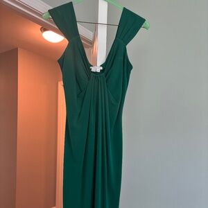 Knee Length Green Dress